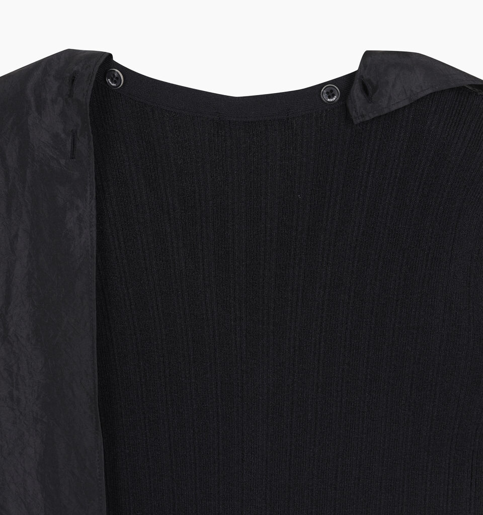 SLEEVELESS SWEATER - null - Schwarz | Sisley K image number 4